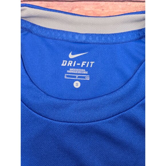 Nike Dri-Fit Mens Blue Athletic T-Shirt Small - Picture 4 of 8